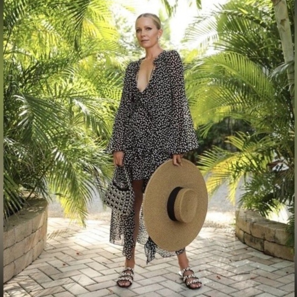 Zara Polka Dot Long Sleeve Kimono Duster - Picture 9 of 13